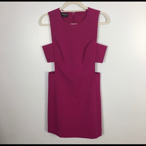 Bebe fuchsia cut out dress - Picture 2 of 4